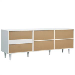 TV-Schrank Einfacher,eleganter Stil Ⅰ Weiß - Holzwerkstoff - Holz teilmassiv - 40 x 45 x 175 cm