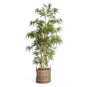 Kunstpflanze Bambus 190 cm Grün - Kunststoff - Textil - 85 x 190 x 85 cm