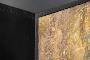 Highboard MOUNTAIN SOUL Schwarz - Grau - Grün - Metall - Massivholz - Stein - Holzart/Dekor - 100 x 120 x 38 cm