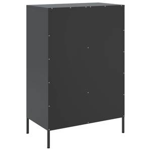 Highboard DE1925 Schwarz - Metall - 39 x 102 x 68 cm