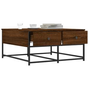 Couchtisch D862 Eiche Schwarzbraun Dekor - 80 x 80 cm