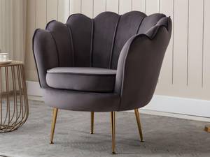 Ensemble canapé fauteuil  DANDELION Anthracite