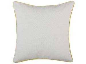 Coussin décoratif CANDYTUFT Gris - Jaune - Textile - 45 x 12 x 45 cm