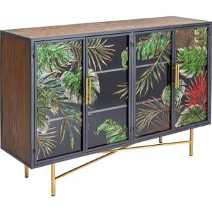 Buffet Jungle Noir - Métal - 135 x 95 x 38 cm