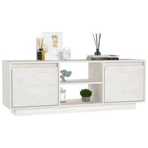 TV-Schrank D269 Weiß - Massivholz - 30 x 40 x 110 cm