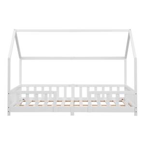 Lit enfant Sisimiut Pin 200 x 120 cm Blanc - 206 x 135 x 126 cm