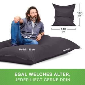 XXL Outdoor Sitzsack "Square" 140x180cm Aschgrau