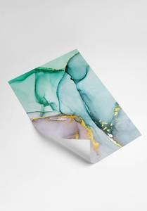 Aquarell Gold Poster Set Papier - 70 x 50 x 70 cm