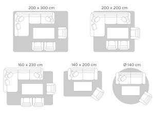 Teppich ODALAR 230 x 160 x 160 cm