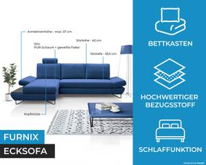 Ecksofa LOFFI Blau