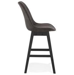 Tabouret De Bar ASPEN Noir - Gris - Chêne foncé