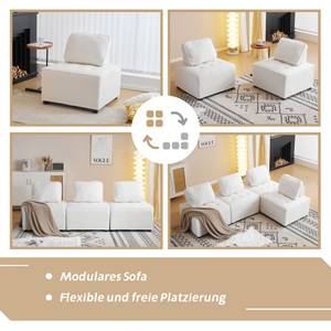 Einzelsofa 4er-Set Mercury Ⅱ Weiß - 4 Kissen