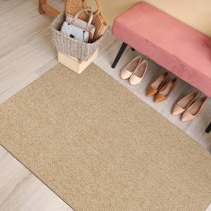 Tapis BANGALOR Beige - 80 x 150 x 150 cm