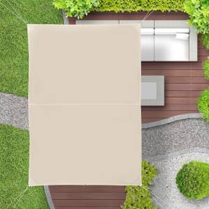 Voile d'ombrage rectangle beige Profondeur : 300 cm