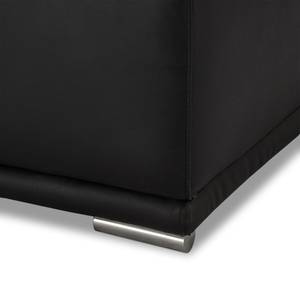 Canapé panoramique Alexa Noir Noir - Cuir véritable - 160 x 73 x 359 cm