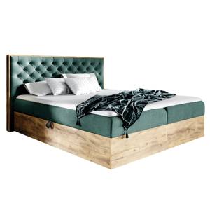 Boxspringbett TERRIE 140x200 FR7 Grün Grün - Holzwerkstoff - 150 x 105 x 211 cm