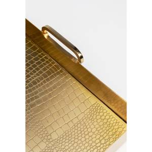 Tablett Serpente Gold - Metall - 42 x 8 x 41 cm