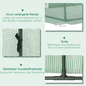 Foliengewächshaus 845-769V00GN Grün - Kunststoff - 80 x 45 x 200 cm