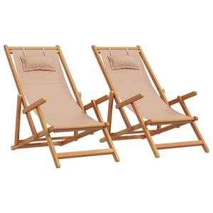 Strandstuhl 3004207-3 (2er Set) Taupe