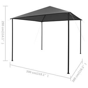 Pavillon 3004444 Anthrazit - 300 x 290 x 300 cm