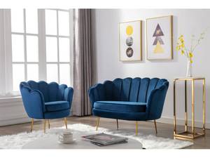 Couchgarnitur DANDELION 2er-Set Blau