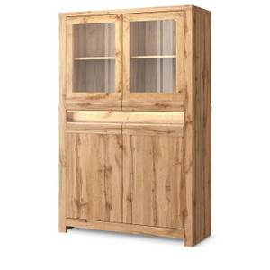 Vitrinenschrank SKELO Braun - Holzwerkstoff - 106 x 164 x 40 cm