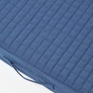 Orthopädisches Sitzkissen Blau - Textil - 50 x 10 x 50 cm