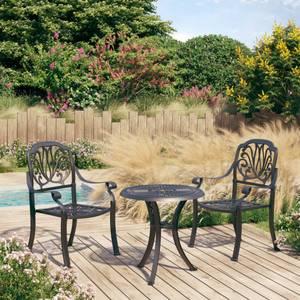 Bistro-Set-k414 ( 3-tlg ) Schwarz