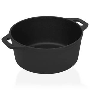 vidaXL Topf Ø26,5 cm Schwarz - Metall - 27 x 12 x 27 cm