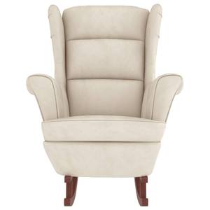 Chaise à bascule avec tabouret 3015093-2 Crème