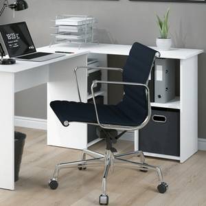 Bureau dangle Carlo 34832 Blanc - Bois manufacturé - 136 x 73 x 112 cm