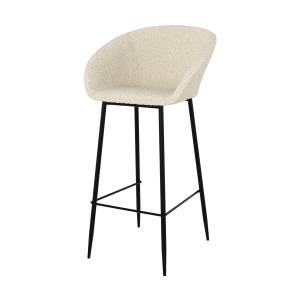 Tabouret de bar Marquise (Lot de 2) Blanc