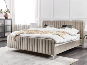 Doppelbett LUNAN Grau - Taupe - Breite: 186 cm