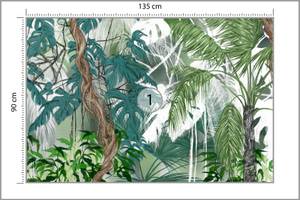 Papier Peint PLANTES Tropicales Feuilles 135 x 90 x 90 cm