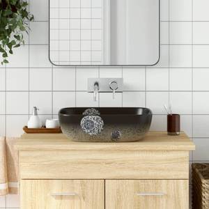 Aufsatzwaschbecken AW402 Braun - 38 x 14 x 48 cm - Porzellan