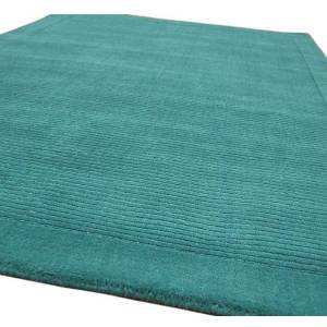 Tapis uni pure laine tufté CANDY Bleu - 80 x 150 cm