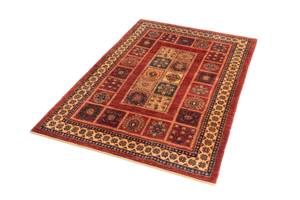 Tapis Kashkuli XXIII Rouge - Textile - 108 x 1 x 167 cm