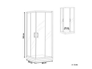 Cabine de douche TELA 80 x 80 cm