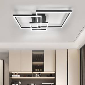 LED Deckenleuchte Lais Schwarz - Metall - 58 x 16 x 82 cm