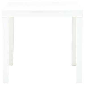 Gartentisch Weiß - Kunststoff - 78 x 72 x 78 cm