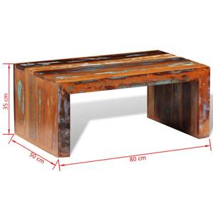 Tisch 242121 Massivholz - 50 x 35 x 80 cm