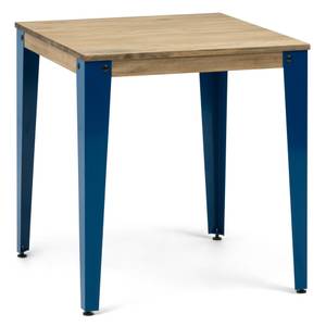 Table à manger Lunds 59x59 Bleu-Vielli Bleu