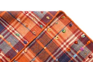 Teppich Jajim XCII Orange - Textil - 146 x 1 x 231 cm