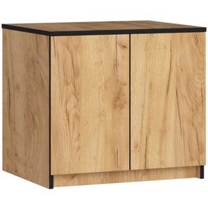 Aufsatzschrank S60 2T CLP Eiche Schwarzbraun Dekor