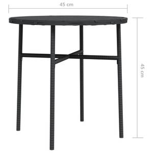 Table à thé Noir - Métal - 45 x 45 x 45 cm