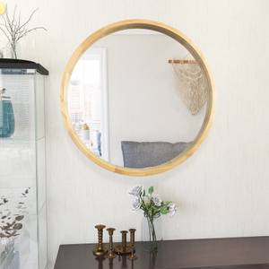 Wandspiegel Woody Beige - Holzwerkstoff - Glas - 76 x 5 x 76 cm