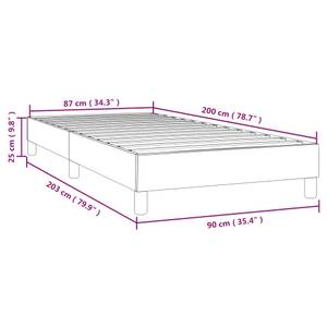 Bettgestell 3016030-2 Dunkelgrün - 203 x 25 cm