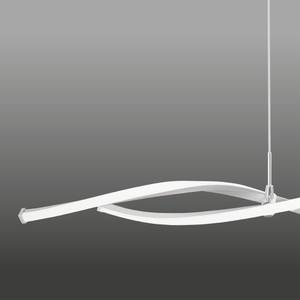 LED Pendelleuchte Welle Silber - Metall - 100 x 120 x 100 cm