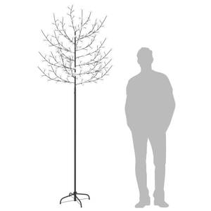 Weihnachtsbaum 3003049 Schwarz - Cremeweiß - 45 x 220 x 45 cm