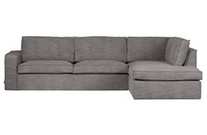 Ecksofa Hajo Grau - Textil - 283 x 84 x 197 cm